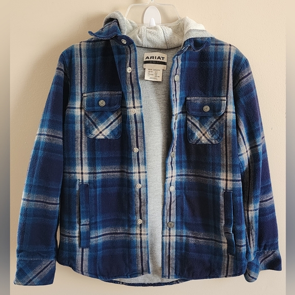 Ariat Other - Ariat Retro Fit Hannoch Shirt Jacket Boys Size Small (8)